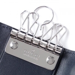GUCCI キーケース NEW WEB GUCCI SIGNATURE シグネチャー レザー ウェブ NAVY ブルー系 408828 cwcln 8497 メンズ