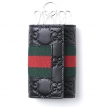グッチGUCCI キーケース WEB GUCCISSIMA ブラック×グリーン×レッド ブラック系 408828 cwcln 1060 メンズ＆レディース