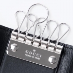 グッチGUCCI キーケース WEB GUCCISSIMA ブラック×グリーン×レッド ブラック系 408828 cwcln 1060 メンズ＆レディース