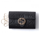 グッチ GUCCI キーケース GUCCISSIMA ブラック ブラック系 369673 cwc1g 1000 レディース