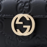 グッチ GUCCI キーケース GUCCISSIMA ブラック ブラック系 369673 cwc1g 1000 レディース