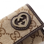 グッチ GUCCI キーケース LOVELY ベージュ×エボニー ブラウン系 257217 fafxg 9643 レディース