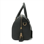 BALENCIAGAバレンシアガ  レザー ボストンバッグ ショルダーバッグ 南京錠付き NOIR/BLANC レディース  518872 0OT0M 1000​