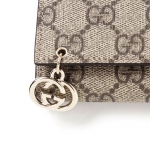 GUCCI キーケース GG PIERCE SUPREME CANVAS ベージュ×エボニー×ダスティローズ ブラウン系 212111 kgddg 9777 レディース