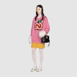 グッチ GGアップル プリント フーデッド スウェットシャツ 610160