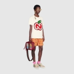 グッチ GUCCI GGアップル プリント オーガニック コットン Tシャツ 580762 XJB7U 9381