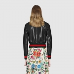 グッチ GUCCI ラッフル レザー ボンバージャケット 458155 XG324 1060