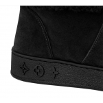 Louis Vuitton スノードロップ フラットアンクルブーツ LV ロゴ 1A8D0U