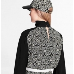 ルイヴィトン Louis Vuitton コントラストスリーブ4オープンバックドレス 1A8GUK
