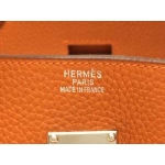 エルメス  ショルダーバーキン/ポティロンオレンジ×シルバー金具 he-ba-3324