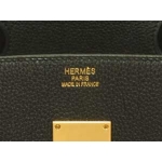 エルメス  ショルダーバーキン/黒×ゴールド金具 he-ba-3591