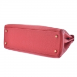 HERMES エルメス ケリー 28/32 内縫い ルージュカザック ゴールド金具 レディース トリヨンクレマンス 2WAYバッグ he-ba-6028