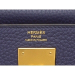 エルメス ケリー 28/32 ブルーアンクル×ゴールド金具 he-ba-6037