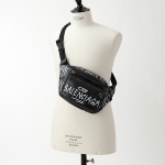 BALENCIAGA バレンシアガ エクスプローラー グラフィティ レザー ベルトバッグ ボディバッグ  NOIR-BLANC ユニセックス 529550 0FE25 1060​