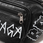 BALENCIAGA バレンシアガ エクスプローラー グラフィティ レザー ベルトバッグ ボディバッグ  NOIR-BLANC ユニセックス 529550 0FE25 1060​