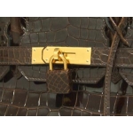 エルメス バーキン 25/30/35クロコダイル/エヴェンヌ×ゴールド金具 he-ba-3095