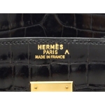エルメス バーキン 25/30/35 クロコダイル（ポロサス）/黒×ゴールド金具 he-ba-1064