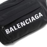 バレンシアガ BALENCIAGA ボディバッグ/ベルトバッグ ウィールベルトパックブラック&ネイビーブルー メンズ レディース 533009 HPG1X 1090 