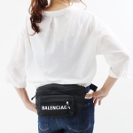 バレンシアガ BALENCIAGA ボディバッグ/ベルトバッグ ウィールベルトパックブラック&ネイビーブルー メンズ レディース 533009 HPG1X 1090 