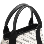 バレンシアガ BALENCIAGA トートバッグ ネイビーカバス ストライプ ロゴ S ナチュラルベージュ&ブラック  レディース 339933 KMZAN 9210 ​