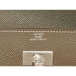 エルメス/ケリーウォレット ロング/エトープ×シルバー金具 he-ac-1275 