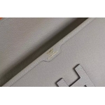 エルメスHERMES ジジェ エラン[Jige Elan] （シロステッチ） エプソン グレー he-je-5300