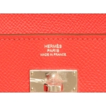 エルメス ケリーウォレット ロング/ローズジャイプール×シルバー金具 he-ac-1723