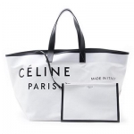 セリーヌ CELINE トートバッグ ホワイト レディース ギフト プレゼント 大容量 ビッグ 通勤 18635 2b3d 01wb メイド・イン ミディアム