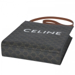 セリーヌ バッグCELINE  ショルダー スモール カバ ヴァーティカル トリオンフ キャンバスバッグ タン 19154 2BZK 04LU