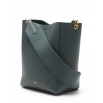 セリーヌ CELINE ショルダーバッグ サングル バケット スモール 緑 レザー レディース 189303AH431AN