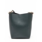セリーヌ CELINE ショルダーバッグ サングル バケット スモール 緑 レザー レディース 189303AH431AN