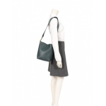 セリーヌ CELINE ショルダーバッグ サングル バケット スモール 緑 レザー レディース 189303AH431AN