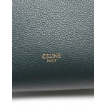 セリーヌ CELINE ショルダーバッグ サングル バケット スモール 緑 レザー レディース 189303AH431AN
