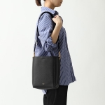 CELINE セリーヌ 189303AH4.38NO SMALL SEAU SANGLE サングル バケット スモール レザー ショルダー トートバッグ Black レディース