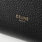 CELINE セリーヌ 189303AH4.38NO SMALL SEAU SANGLE サングル バケット スモール レザー ショルダー トートバッグ Black レディース