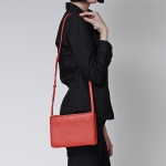 セリーヌ CELINE ショルダーバッグ TRIO トリオ LEATHER Light Ruby レッド系 16511 3eta 27rl レディース