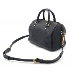LOUIS VUITTON ルイ ヴィトン モノグラムアンプラント スピーディバンドリエール25 ハンドバッグ 2WAY ショルダー アンフィニ 黒 M40762