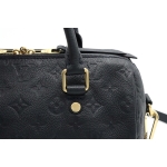 LOUIS VUITTON ルイ ヴィトン モノグラムアンプラント スピーディバンドリエール25 ハンドバッグ 2WAY ショルダー アンフィニ 黒 M40762