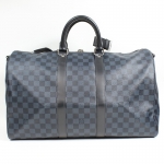 ルイ・ヴィトン LOUIS VUITTON キーポル・バンドリエール45 N41349 ダミエ・コバルト ボストンバッグ メンズ