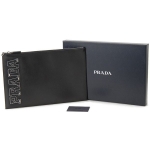 プラダ PRADA クラッチバッグ 2NG001 2EDJ F0002 SAFFIANO ブラック セカンドバッグ メンズ