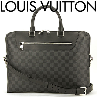 ルイ・ヴィトン LOUIS VUITTON ダミエグラフィット バッグ ブリーフケース グレー　ブラック N48260 