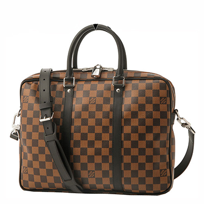 ルイ・ヴィトン LOUIS VUITTON ダミエ バッグ ブリーフケース 2WAY エベヌ N41466 