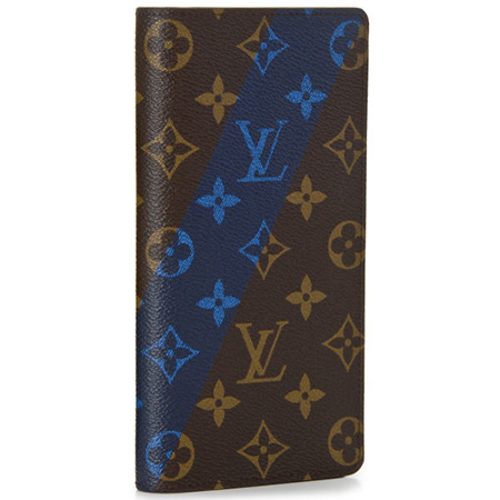 ルイヴィトンLOUIS VUITTON メンズ ポルトフォイユ・ブラザ モノグラム 長財布 ブラウン M61170