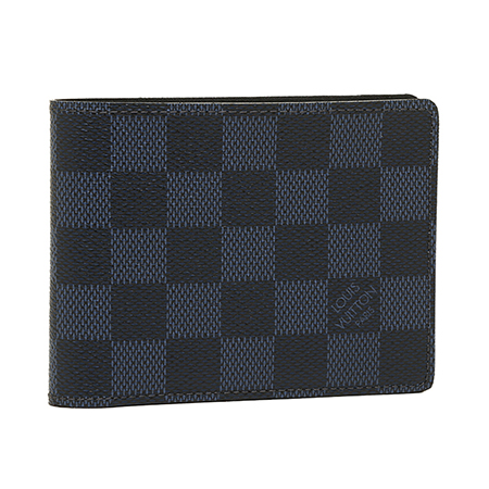 ルイヴィトン 財布 LOUIS VUITTON ダミエコバルト ポルトフォイユ・ミュルティプル 2つ折り財布 N63211​