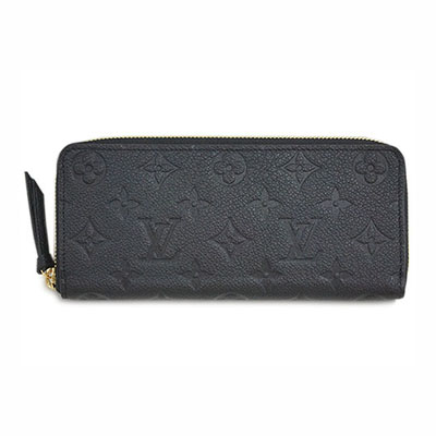 イヴィトン LOUIS VUITTON　モノグラム・アンプラント　ラウンドジップ長財布　ポルトフォイユ・クレマンス　ノワール　M60171