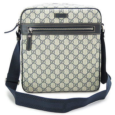 グッチ GUCCI ショルダーバッグ/ななめがけ GG柄PVC/GGプラス ベージュ×ブルー 201448 KGDIN 4075