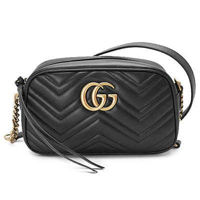 グッチ ショルダーバッグ GUCCI  クラッチバッグ/ポシェット GG MARMONT/GGマーモント キルティング レザー ブラック 447632 DRW1T 1000​