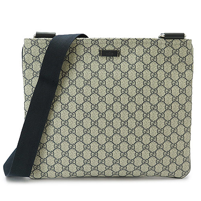 グッチ ショルダーバッグ GUCCI メッセンジャーバッグ JOY/ジョイ GGプラス/PVC ベージュ×ネイビー 201446 KGDIN 4075