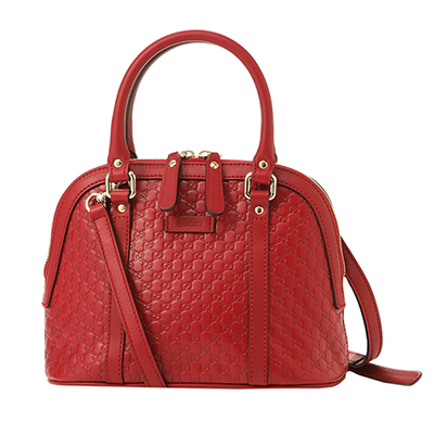 グッチ ハンドバッグ GUCCI  マイクロ グッチ シマ レディース RED レッド 赤 ショルダーバッグ 2WAY GG 型押し 上品 エレガント449654 BMJ1G 6420