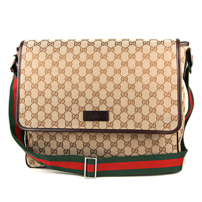 グッチ ショルダーバッグ GUCCI  バッグ GGキャンバス ユニセックス ベージュ/ダークブラウン GGパターン ロゴ ウェビング メンズ エレガント 233052 F4F5R 9791​